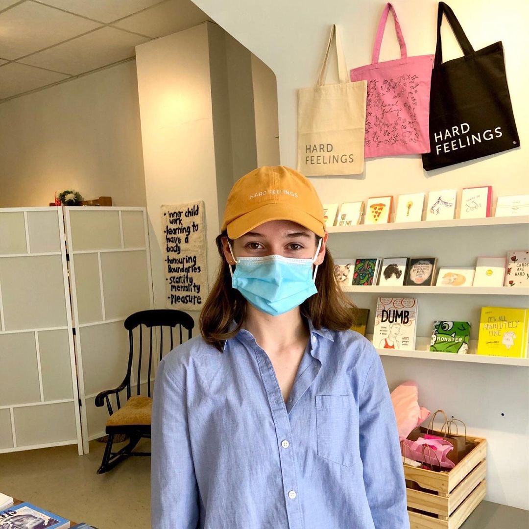 HardFeelingsTO's tweet photo. Protect your head (and mind) this summer with a HARD FEELINGS cap! They’re 100% cotton in both vibrant and neutral colours to suit any style. 

Choose one or choose them all - available online AND in-person 🧢✨ https://t.co/In3hLRV0NP