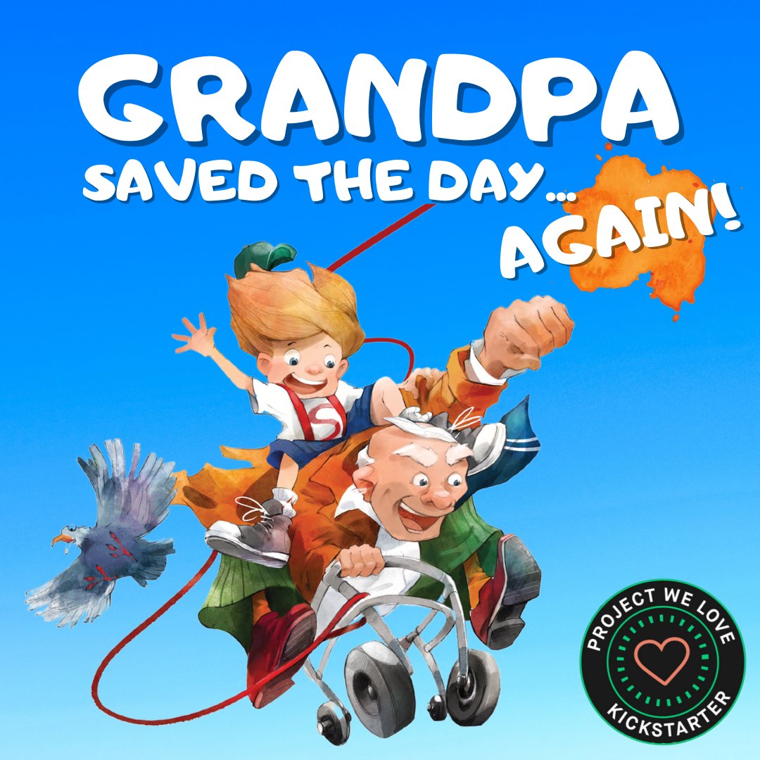 CodePineapple8's tweet image. Hilariously fun children&apos;s book &quot;Grandpa Saved the Day&quot; was selected by #Kickstarter as a &quot;project we love&quot;! Check it out: kickstarter.com/projects/devin… #grandpa #family #kidsbooks