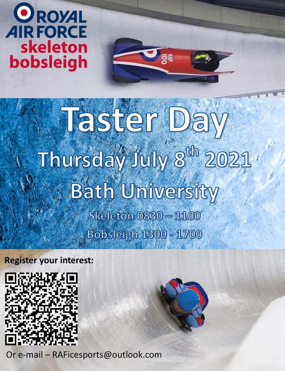 All serving RAF are invited to come and join us! Use the QR code to register interest and get more details. Hope to see you there 🛷 💨 ❄️