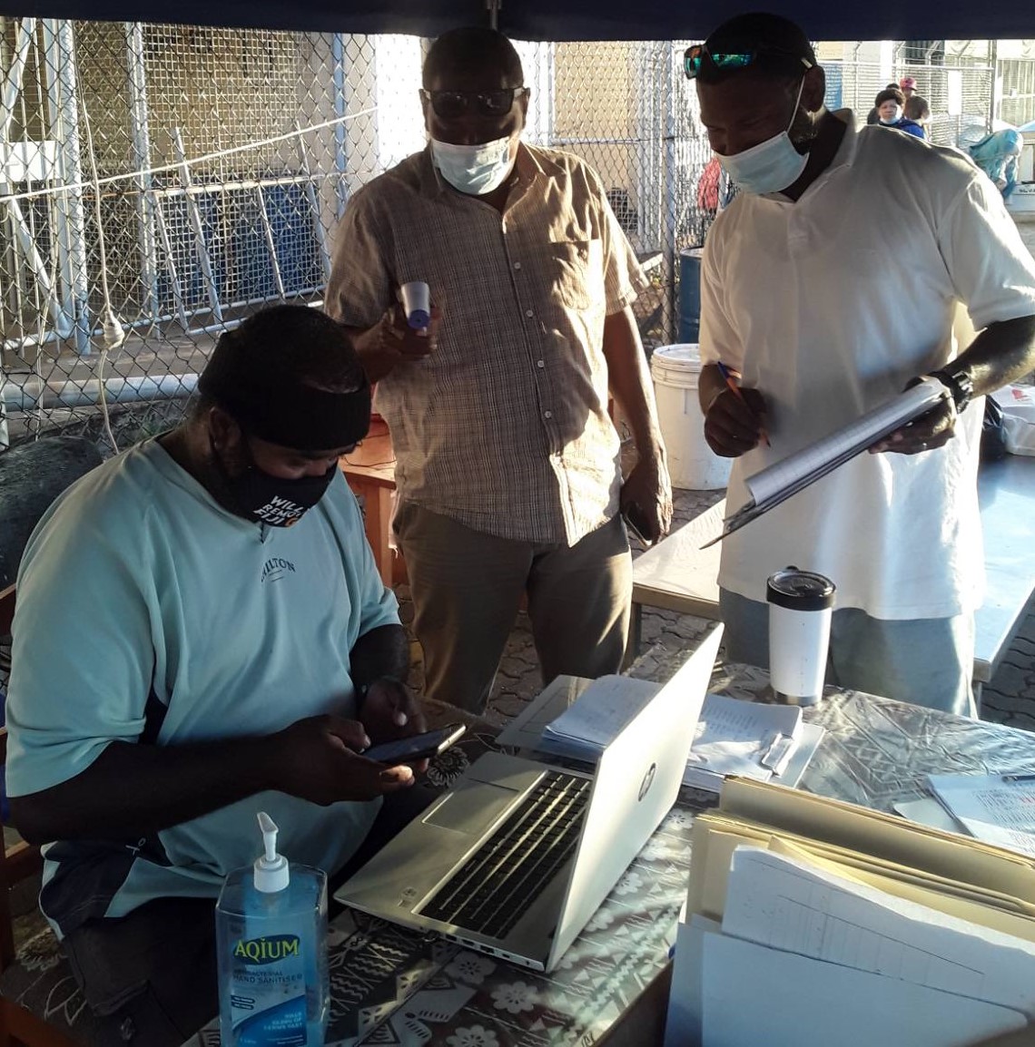 FisheriesOf's tweet photo. From issuing of licenses and fishing passes, to taking care of the smooth running of the ice plant machines so that services continue to be provided to fisherfolks across the country. https://t.co/eFI0MO1Cxz