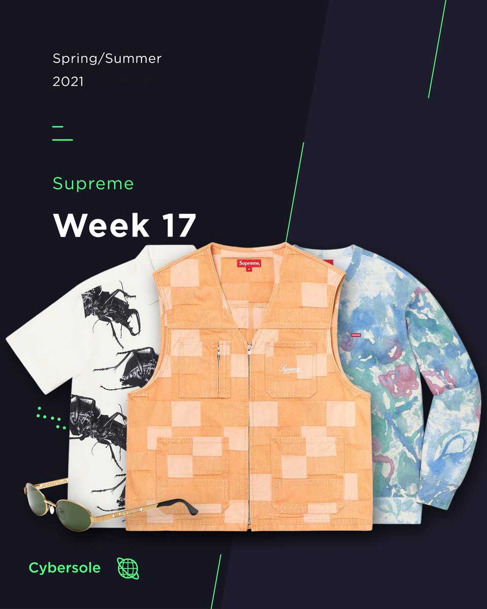 Cybersole's tweet photo. A relatively quiet release this week for Supreme, consisting of numerous lookbook items along with the latest sunglasses collection. Good luck! https://t.co/u5Jpz23bJx