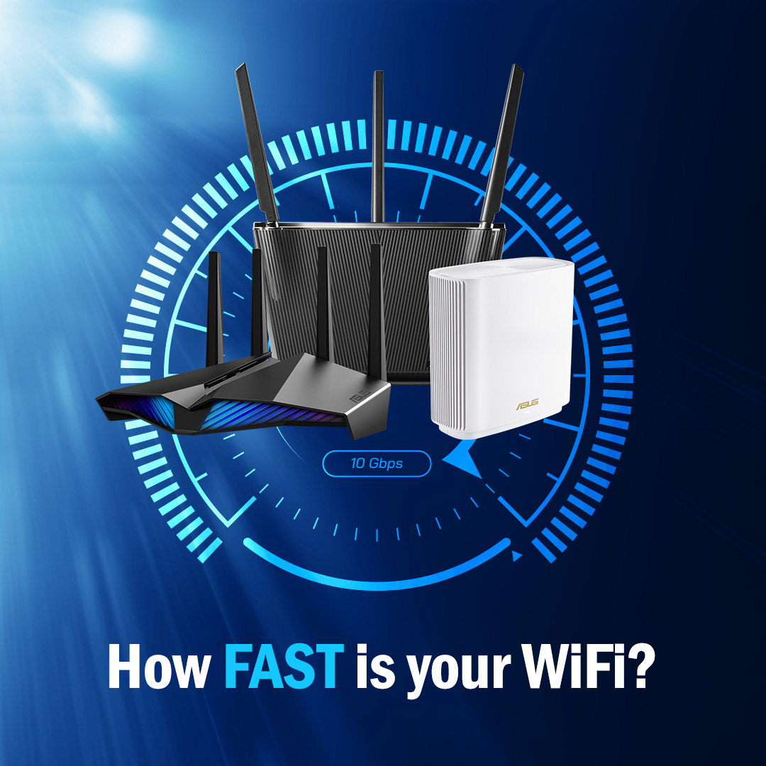 ASUSUSA's tweet photo. Gaming, streaming, surfing – can your WiFi keep up? 👀

𝗧𝘄𝗼 𝗱𝗮𝘆𝘀 𝗹𝗲𝗳𝘁 to submit your #ASUSWiFiTest results for the chance to win an ASUS WiFi 6 router >> https://t.co/MhrvuSSc7i https://t.co/uV2Btme3LI