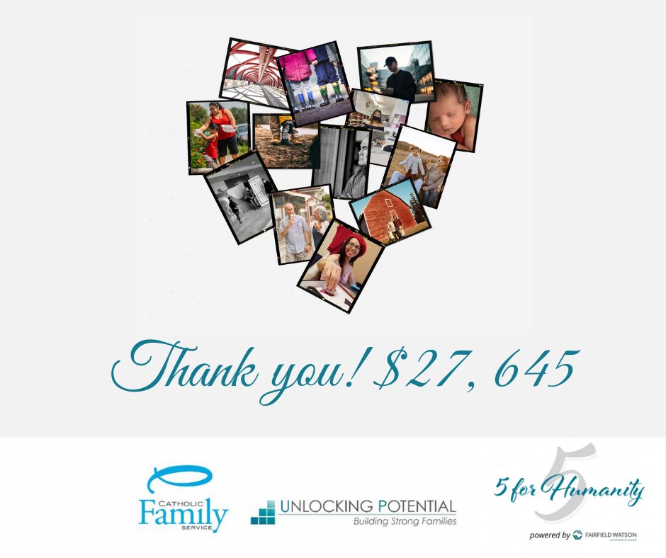 KindredAB's tweet photo. Thank you to contributors to #5forHumanity, powered by @FairfieldWatson, this June! We are so grateful. Funds support CFS programs supporting mental health & wellbeing, children’s healthy development, empowering parents & enabling success in school. #BuildingStrongFamilies https://t.co/LAY9Lylh49
