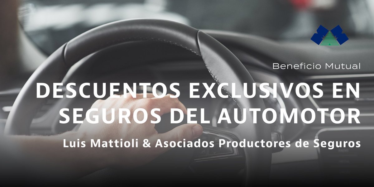 TuMutualMMA's tweet photo. #BeneficiosMutual
Los socios de la Mutual pueden acceder a descuentos exclusivos y asesoramiento en seguros del automotor gracias al convenio con Luis Mattioli &amp; Asociados.

Más info:
- +54 911 3394 0800
- tumutual@mutualmma.org
- https://t.co/tUs4BjjbLZ

#TuMutual #Anestesiologo https://t.co/4bdMVKCPbb