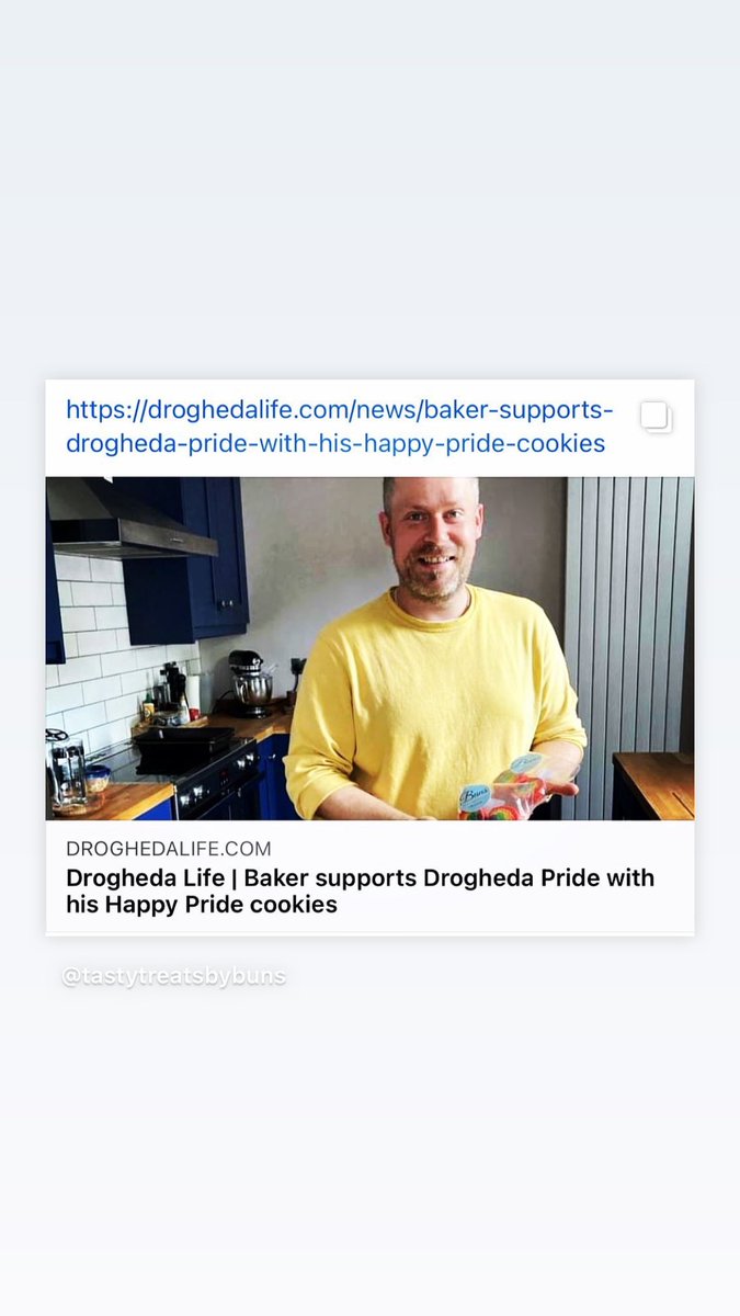 Delighted with this brilliant post from Drogheda Life on Facebook 😊🏳️‍🌈🍪💞#bakery #pride #pridemonth <a href="/mr/">mr</a>.gay.louth @droghedavirtualpride2021 @droghedalgbtq #cookies #onelove #buns #supportlocal                                    droghedalife.com/news/baker-sup…