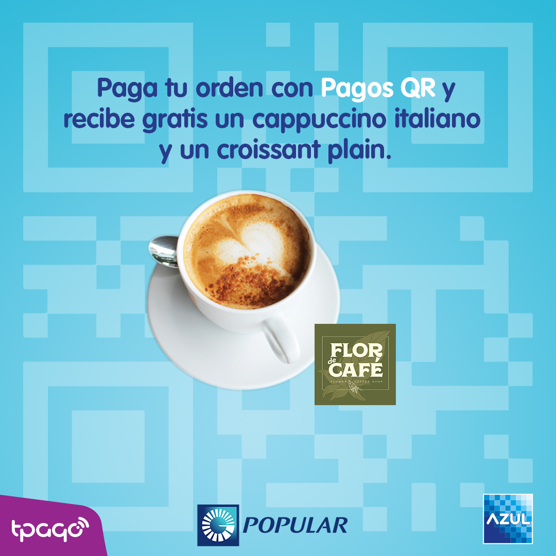 azuldominicana's tweet photo. Flor de Café espera por ti, para que disfrutes de un rico un capuchino italiano y un croissant plain. Solo debes pagar tu cuenta escaneando o importando el código QR del establecimiento con tu celular. Es una manera mucho más segura de pagar tu cuenta.
#PagoSinContacto #ApptPago https://t.co/DDxqoZxVAG