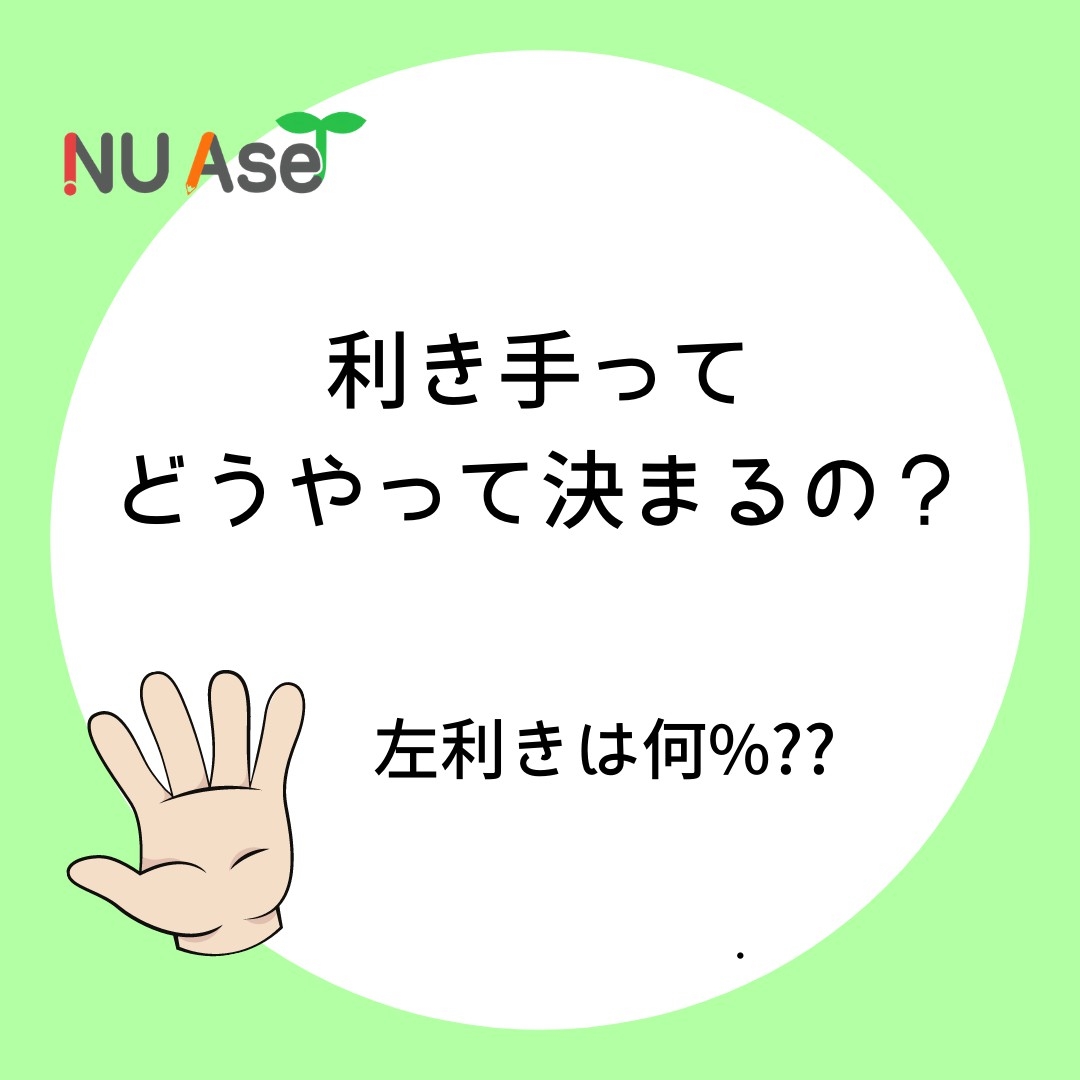 Nu Ase ニューエース 名大生 運営メンバーの探究ごっこ 利き手ってどうやって決まるの 左利きってなんか かっこいいですよね 気にしたことはあっても 理由は知らないってこと多くありませんか 日頃のなぜから 興味を深めていく 教育 がきっと