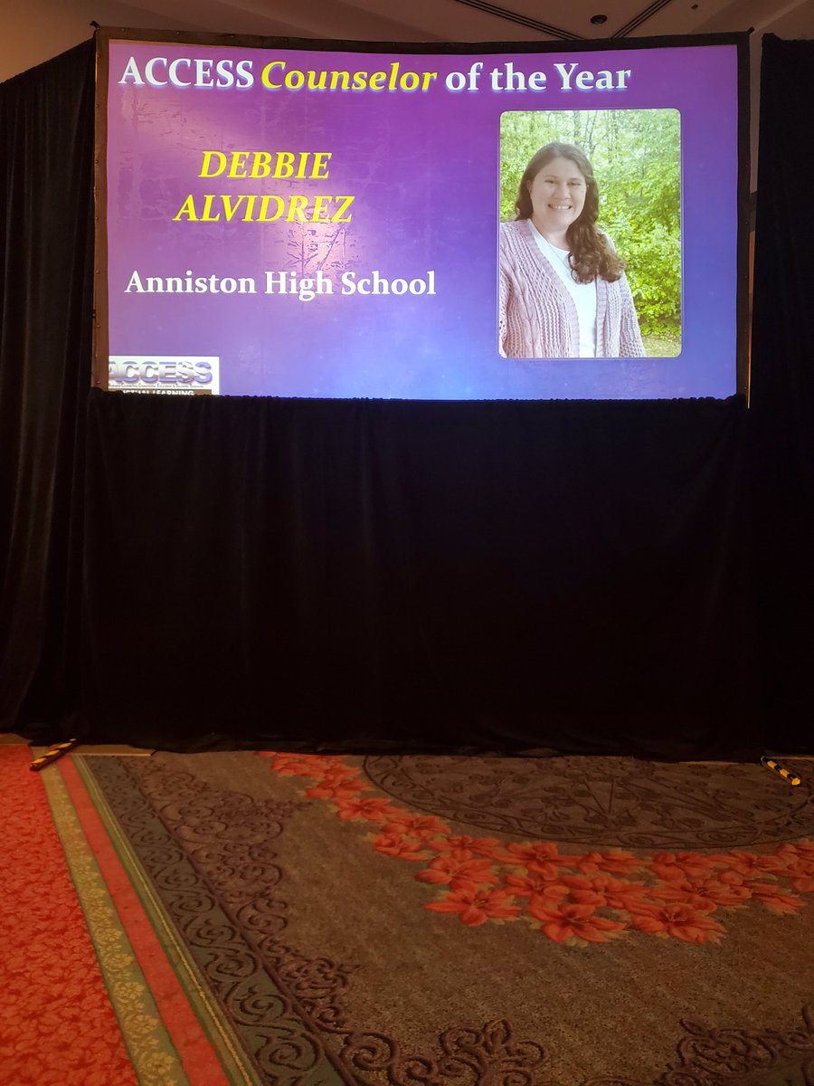 Congratulations to Mrs. Debbie Alvidrez on being awarded the  Alabama State Department of Education ACCESS counselor of the year award at the AETC conference. We are so proud that she is apart of the AWESOME BULLDOG family!!!! #AHSCoulselorsrock #bulldogsleadtheway #bulldogstrong