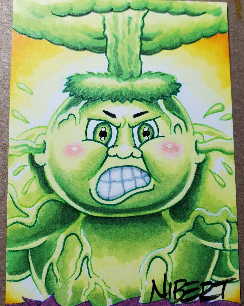 ZorebeeB's tweet photo. Blown up Bruce sketchcard https://t.co/HeVs3kJu9b