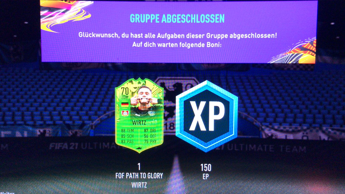Olaf_1860's tweet photo. Da is er der gute ... Welcome to the club #FIFA21 #SilverLounge #FUT21 https://t.co/7wft4B9Zr9