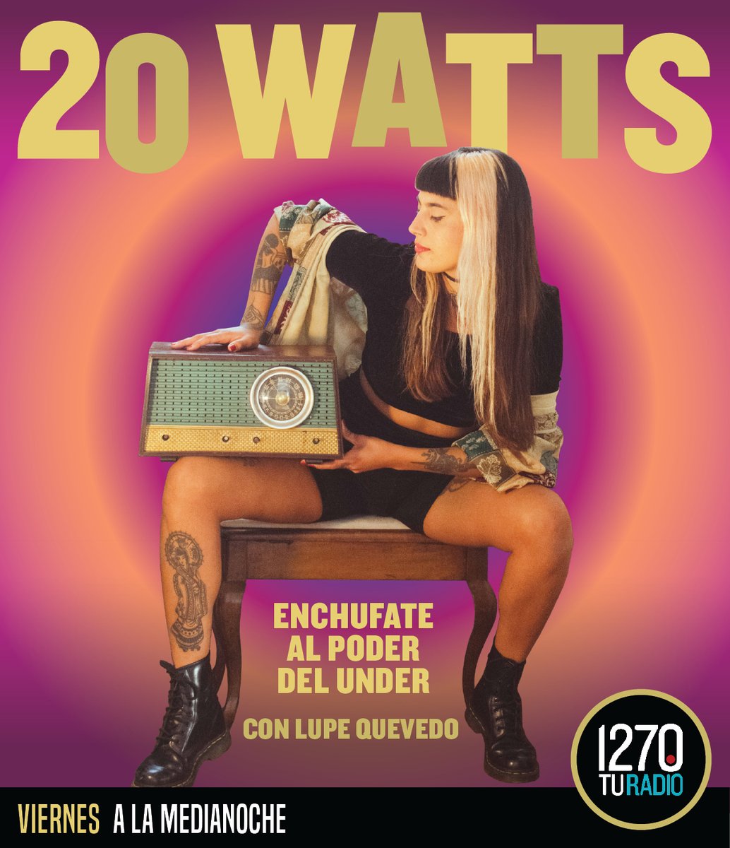 provincia1270's tweet photo. #20WATTS con @lupequevedo 🎙️
La mejor música alternativa de todo el mundo y todos los tiempos.
ENCHUFATE AL PODER DEL UNDER 📻 https://t.co/AxvDxfaXRB