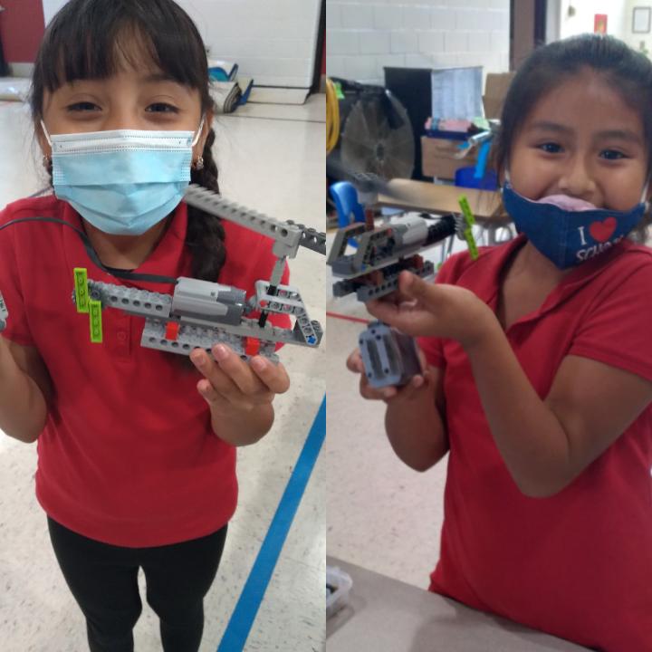 GonzalezI_ESL's tweet photo. Second Grade students building with lego bricks and learning about robotics. They were able to build a motorized helicopter model! Thank you #Bricks4kids #futureengineers @rbpsEAGLES #RBBisBIA
@MrsBuckleyRBPS https://t.co/KwCoyABpAH