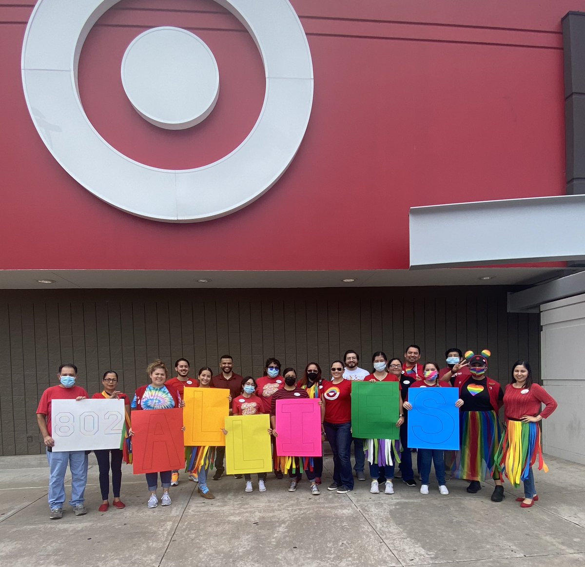 Everyone deserves to feel they belong. You’ll always be accepted, respected and welcomed here. 🏳️‍🌈🏳️‍⚧️#T0802Allies #pride #PrideMonth 🌈🌈🌈