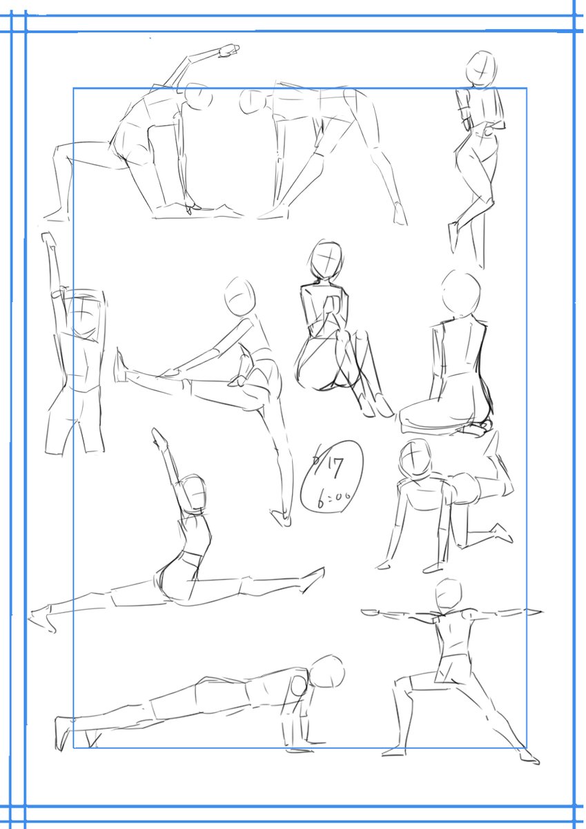 おはようございます☀️
今日もコツコツ朝練60秒クロッキーdone. 