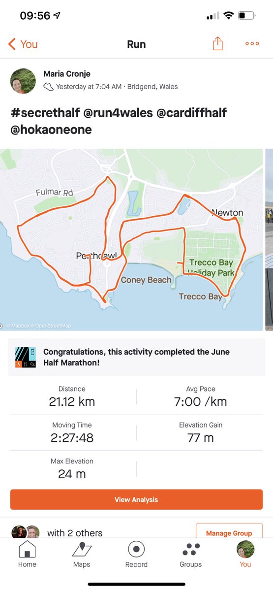 etzandmaria's tweet photo. #SecretHalf @Run4Wales @CardiffHalf @HOKAONEONE https://t.co/fWm8tPYti4