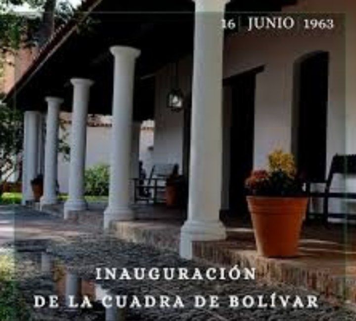16 de Junio de 1963, Se inaugura la Cuadra de Bolívar Perteneció a Juan Vicente Bolívar #4ApdiSanJuan @MB_Redicapital @412_zamora  @cmdtemiliciab1 @vladimirpadrino @NicolasMaduro @MiliciaFANBZod1 #LlamaDeCaraboboInvensible @APDISANJUAN1 #PuebloIndependentista #SomosAPDISanJuan
