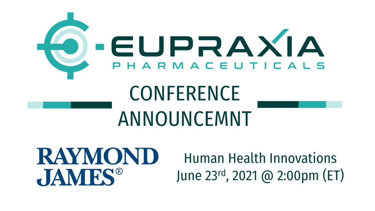 Eupraxia to Present at the Raymond James Human Health Innovations Conference prn.to/3iMbJlP