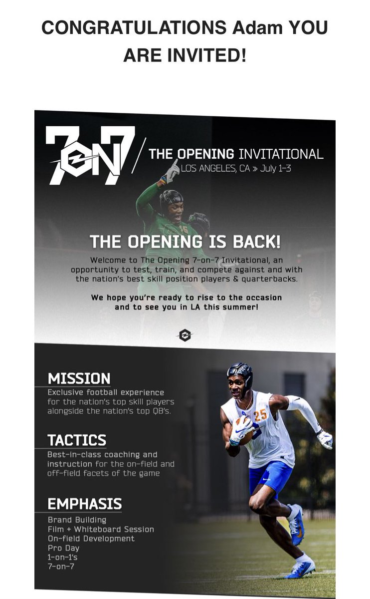 8adamrandall's tweet photo. Thankful to have been Invited to the Opening in Cali!! ✈️ @MBSeahawks_FB #BD https://t.co/dauouqg2eV