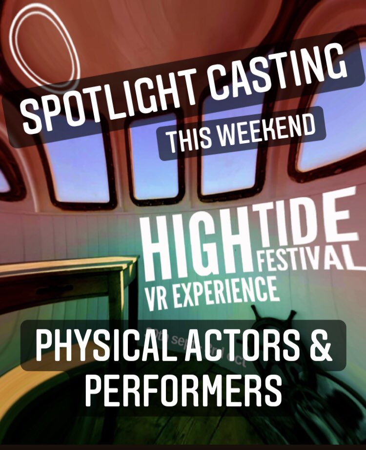 NFKTheatre's tweet photo. CALLING PHYSICAL ACTORS & PERFORMERS @SpotlightUK We have our next #casting going up this weekend! #Search for High Tide Festival #storytelling #mensmentalhealth #multiethnicity #maleprotagonist #3actors #sitespecific #rhythmic #dark #twisted #openwater @DelaneyGreyMgmt https://t.co/6Xm89Fxz4O