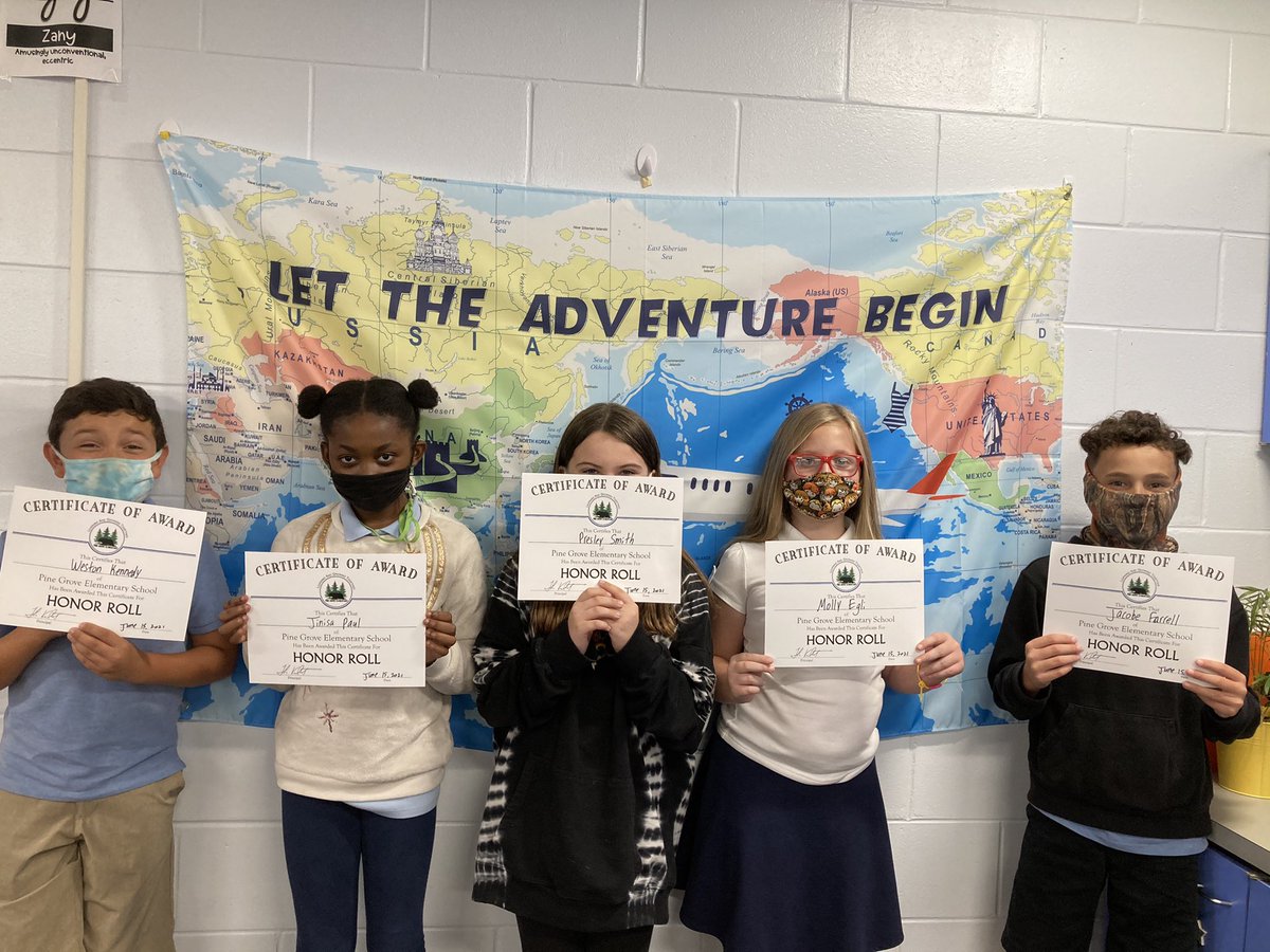 So proud of these Adventurers for having As and Bs ALL YEAR LONG!! 🏅#AdventuresInFourth #PineGrovePride #ReadyForFifthGrade #OffToChangeTheWorld