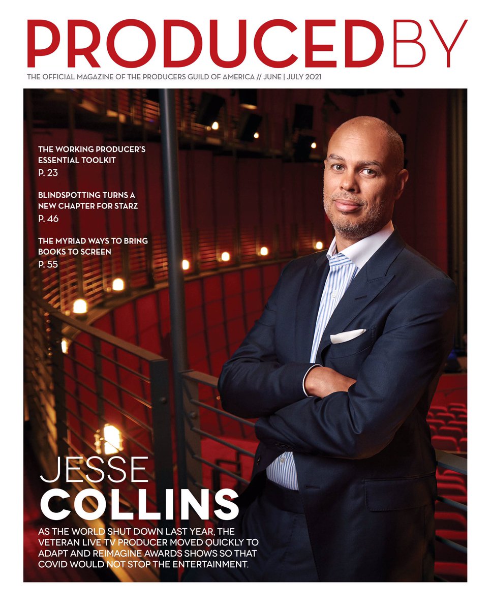 Jesse Collins Ent. (@jessecollinsent) on Twitter photo Incredibly honored to be on the cover of this month’s “Produced By” magazine. Thank you <a href="/producersguild/">Producers Guild of America</a> for having me and sharing my story! #ProducedBy
Written By 📝: <a href="/PiyaSRoy/">Piya Sinha-Roy</a>
Photo Credit 📸: <a href="/Kwakualston/">Kwaku Alston</a> Incredibly honored to be on the cover of this month’s “Produced By” magazine. Thank you <a href="/producersguild/">Producers Guild of America</a> for having me and sharing my story! #ProducedBy
Written By 📝: <a href="/PiyaSRoy/">Piya Sinha-Roy</a>
Photo Credit 📸: <a href="/Kwakualston/">Kwaku Alston</a>