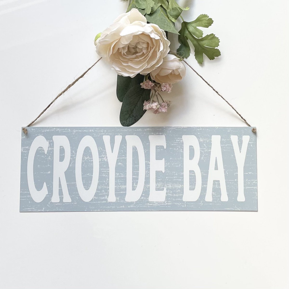 Excited to share the latest addition to my #etsy shop: Blue Croyde Bay Beach Coastal Metal sign beach hut sign #blue #housewarming #kitchendining #coastaltropical #croydebay #nauticalgifts #metalsigns etsy.me/3q3taQh