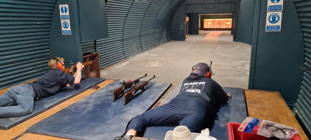 Fergus and Charles improving their shooting skills in our refurbished range. Great to see so many opportunities being taken by Cumming Yr13 at the moment!