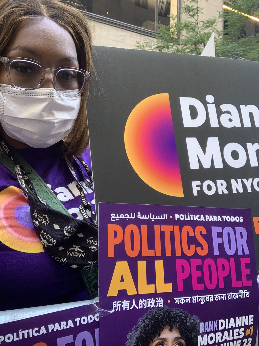 #PoliticsForAll let’s go <a href="/Dianne4NYC/">Dianne Morales</a> meet us on the debate stage 🥰🗳✊🏾 #Dianneverse starting now bit.ly/Mayor2021debate