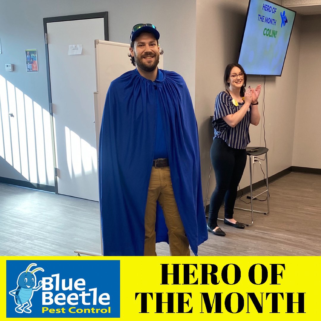 Announcement time!!! 🚨

Our Hero Of The Month for May is Colin! Colin came to us from Arizona and has obviously been #killingit ever since! Colin had an amazing acceptance speech at our all hands on deck meeting and we are so happy to have him apart of the Blue Beetle Family! 💙