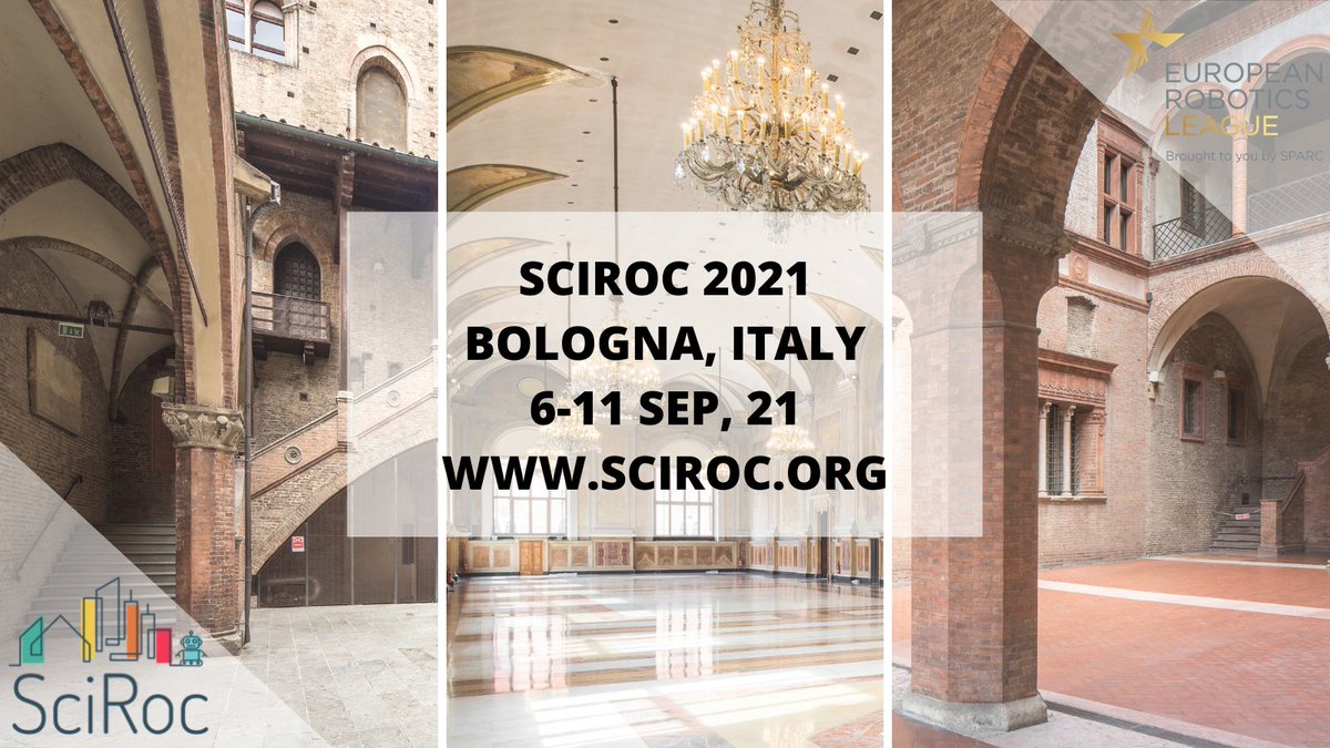 SciRocChallenge's tweet image. We&apos;re thrilled to have so many teams register for this year&apos;s SciRoc Challenge! Registered teams will be contacted directly in the coming days with more information. We look forward to meeting many of you in Bologna! 🇮🇹🤖 #RobotsAtTheReady #RobotCompetition #Bologna @Unibo