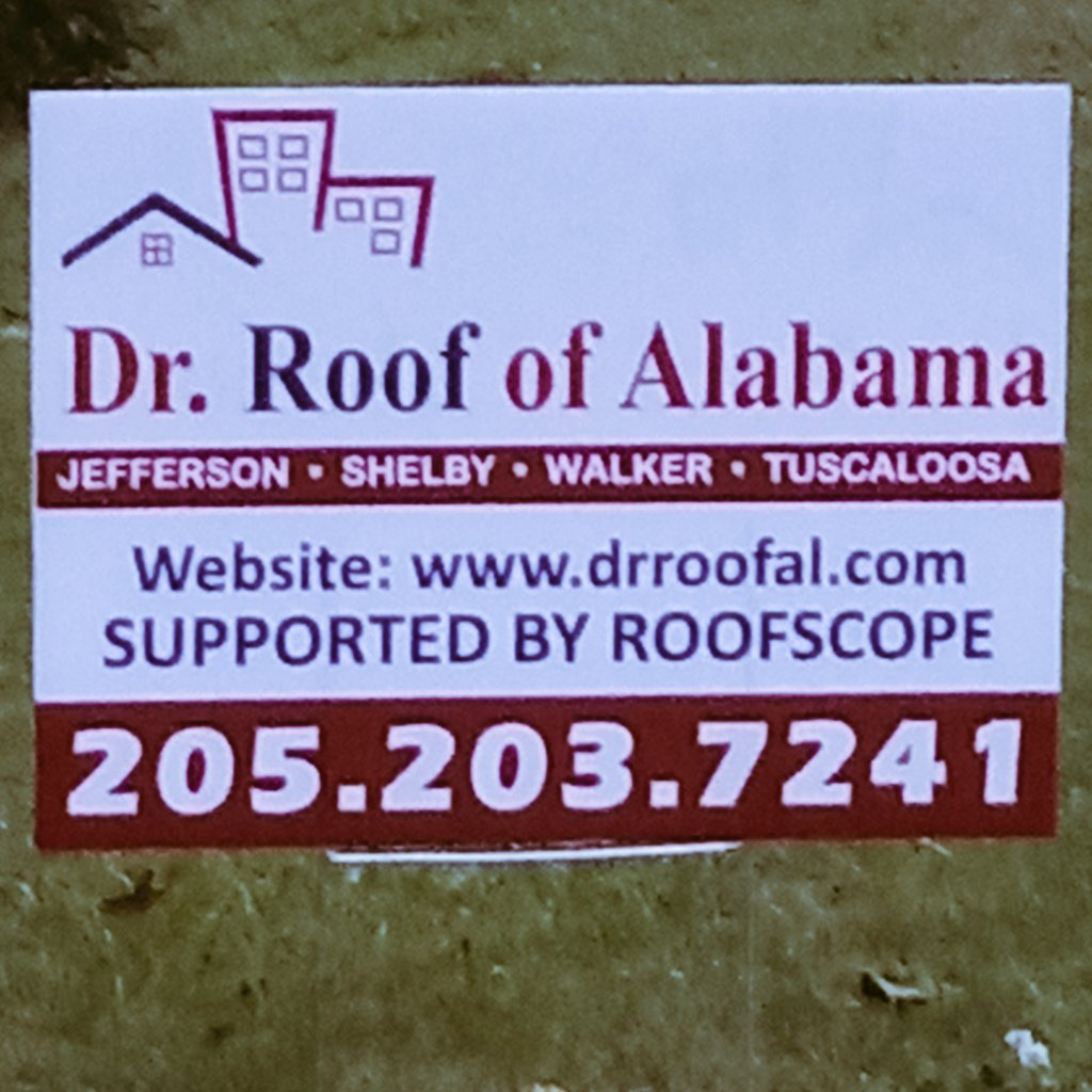 RoofAlabama's tweet image. DR.ROOF OF ALABAMA LLC HAS MADE ANOTHER HOMEOWNER VERY PLEASED! YOU'RE ONLY ONE PHONE CALL AWAY FROM GETTING YOUR ROOF REPLACEMENTS CONTACT US 205.203.7241
#FASTANDFAIR
