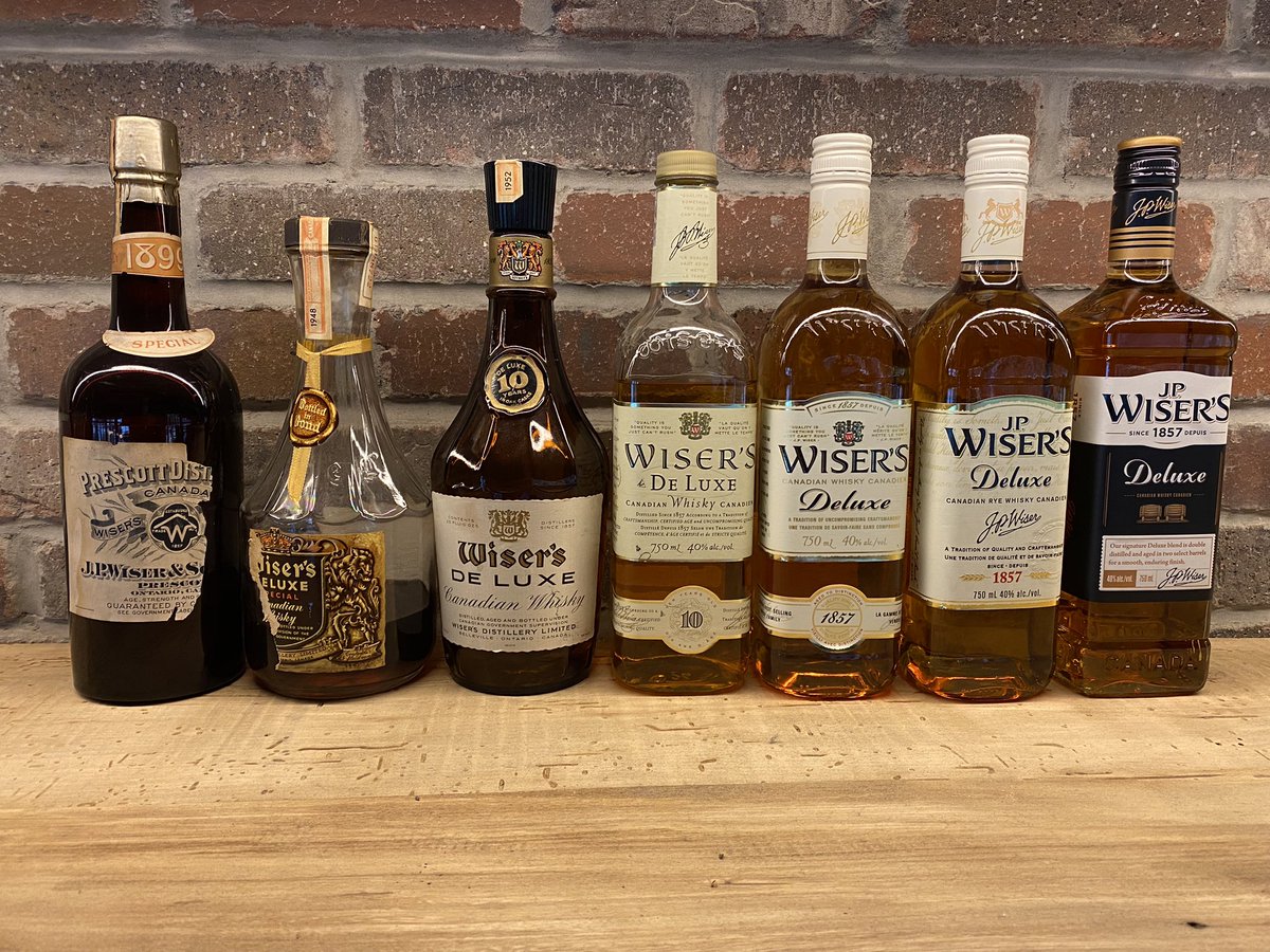 CDNWhiskyDoc's tweet image. Evolution of JP Wiser’s #wiserswednesday #canadianwhisky #whisky @JPWisersCA @CorbySW