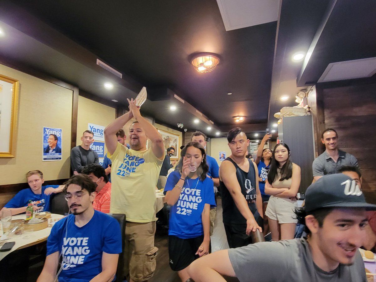 Watching #MayorYang kick ass at the #NYCMayoralDebate! #VoteYang