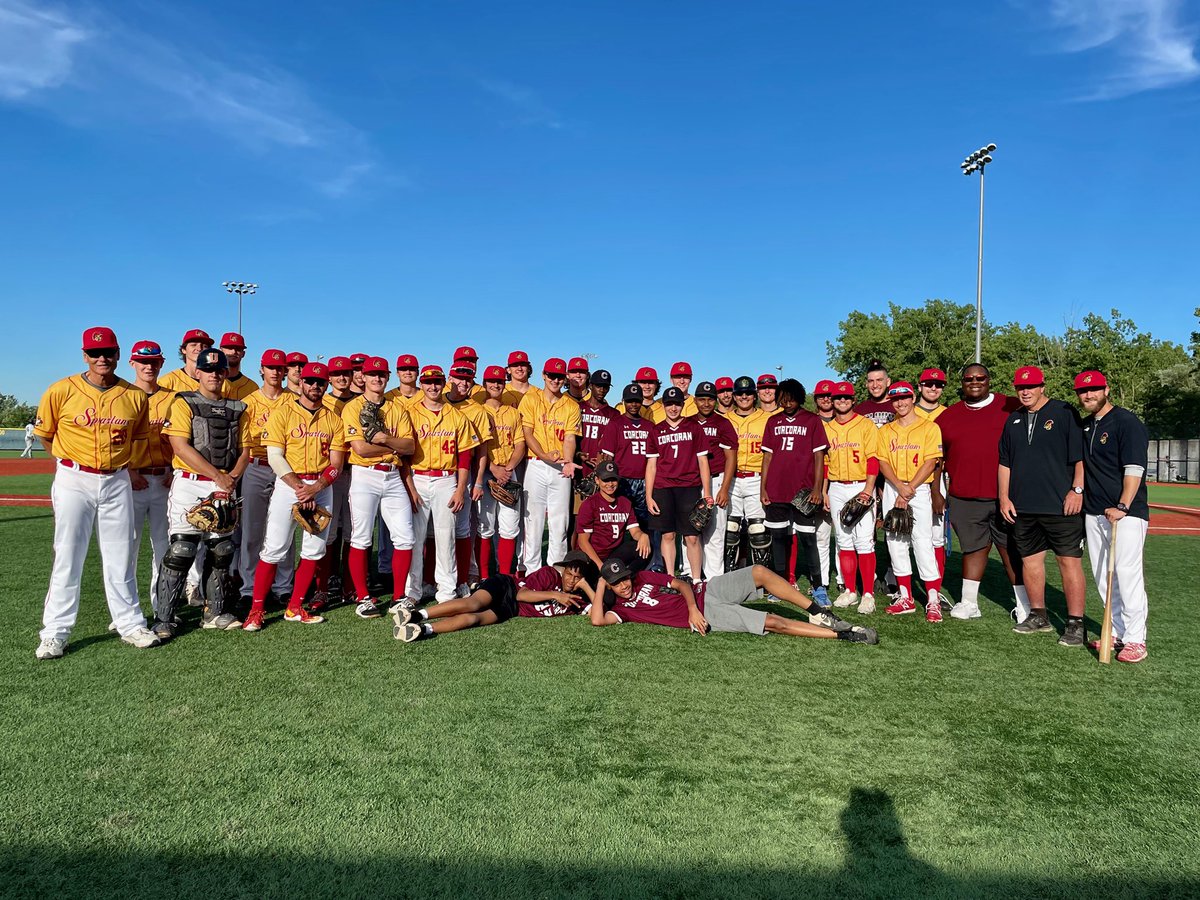 SyrSpartans's tweet photo. Thank you to Corcoran Baseball for coming out tonight! Awesome to have your energy in the ballpark!
#OurYear #WeAreSpartans21 https://t.co/F8nDob4y3P