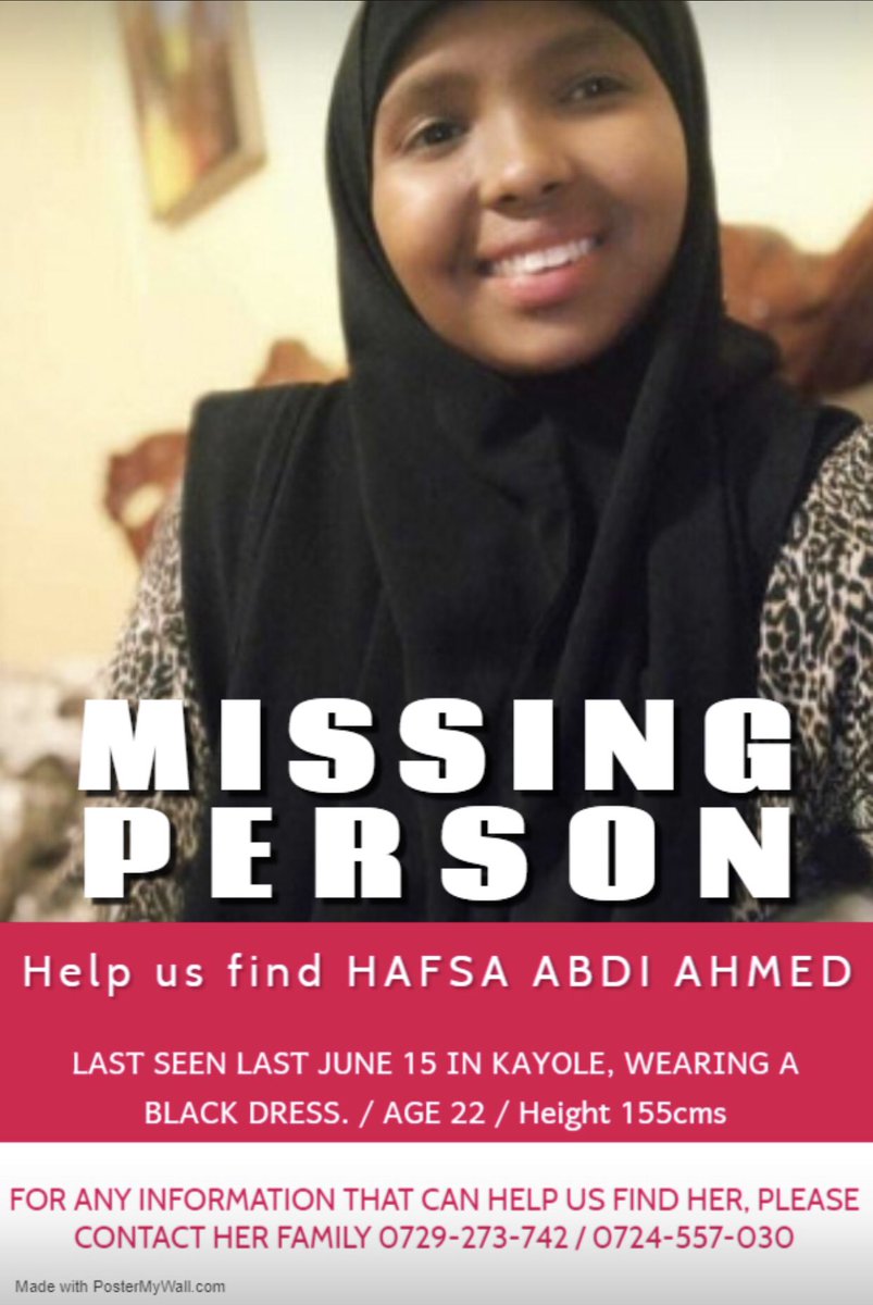 SomPundit's tweet photo. There are an alarming amount of little Somali girls going missing in Nairobi. I don’t see enough news coverage about it or the community uproar against the kidnapping syndicate. https://t.co/rnetwgxlxj