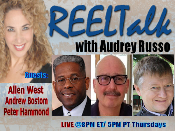 audrey_russo's tweet image. REELTalk Thursday @ 8PM ET -  LTC @AllenWest ,  Epidemiologist Dr. @andrewbostom MD and Dr. Peter Hammond in South Africa audreyrusso.com/live_.htm  #OpenAmericaNow #NoMoreLockdowns #DefendTheConstitution @Seabee_MrP @DonaldJTrumpJr @MorozHal @EricTrump