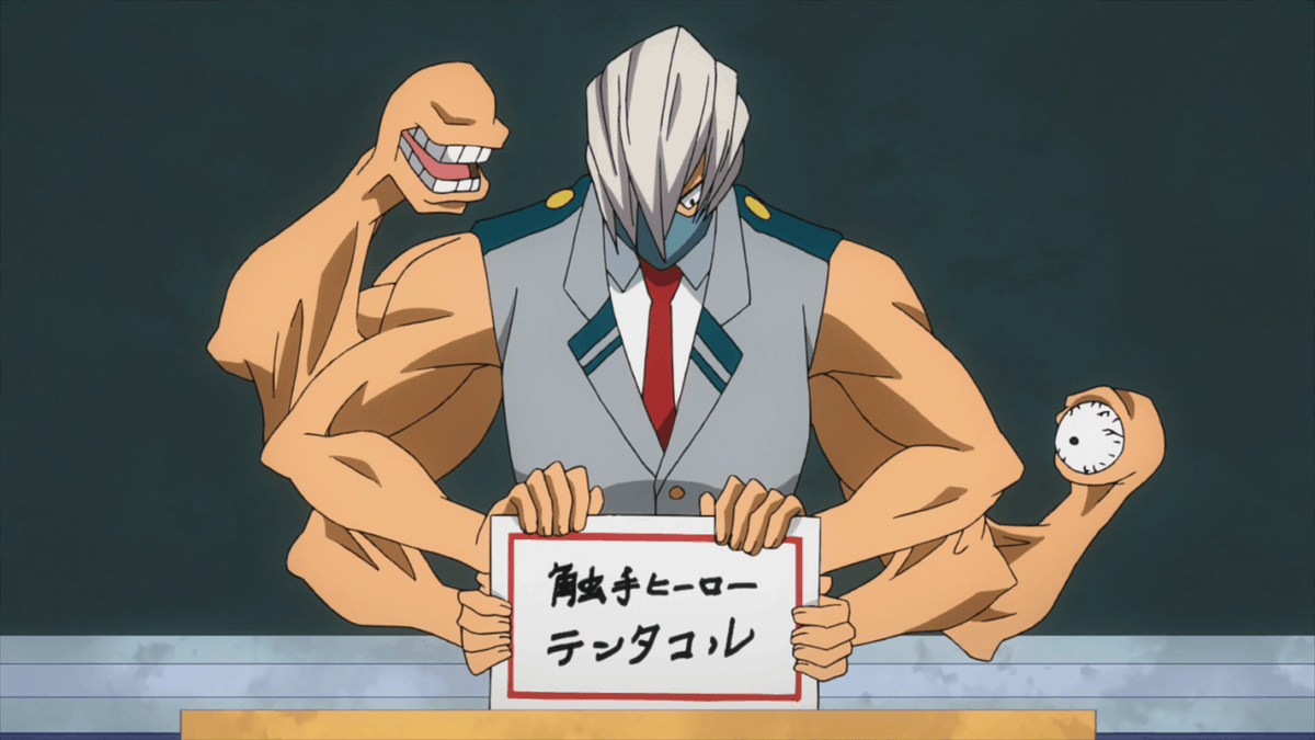 The Masked Guy of the Day is...Mezo Shoji from My Hero Academia! 