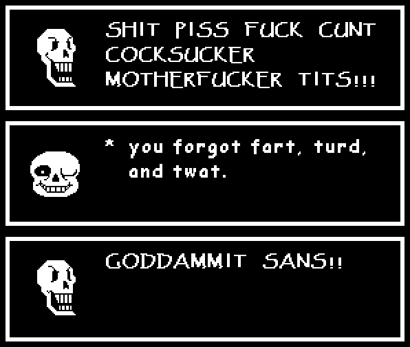 #LetPapyrusSayFuckDay Sans joins in on the fun