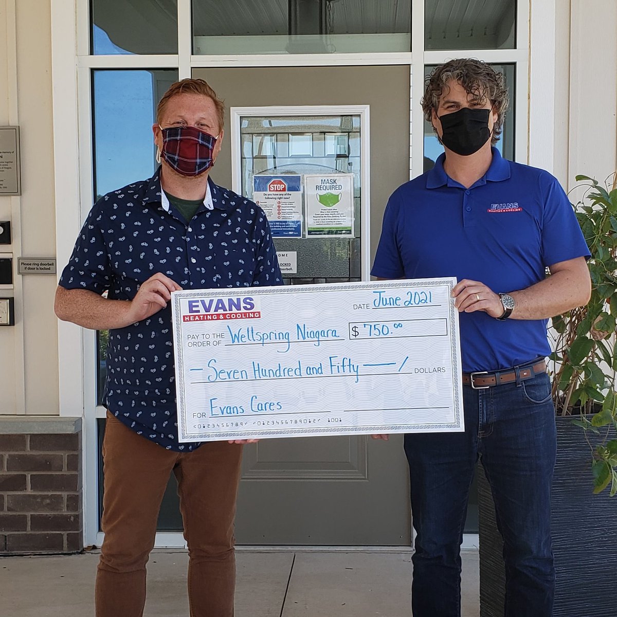 We had the pleasure of visiting Wellspring Niagara's wonderful new facility and hearing about all the great programs they offer to support adults and children living with cancer.    It was an honour to have them partner with us in our Evans Cares program. 
#WellspringNiagara