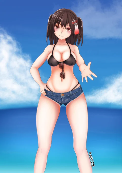 #夏を画像だけで表現する選手権やっぱりこの川内ちゃんかな? 