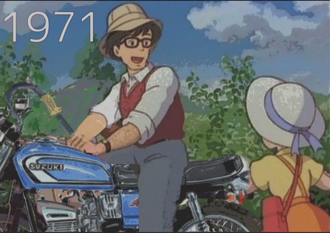 REVTV2's tweet photo. 家族が増えたら買い替えてた父

さつき　と　メイ　を乗せるなら三段シートの方が良いと　
三段シート付いてるバイクを勘違いして購入した　

父の様子が変です。 https://t.co/lLPOHNvvbn