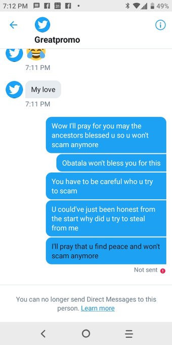 SCAMMER ALERT❗❕❗❕❗❕❗ Y'all beware it's another one https://t.co/nISwBmH856