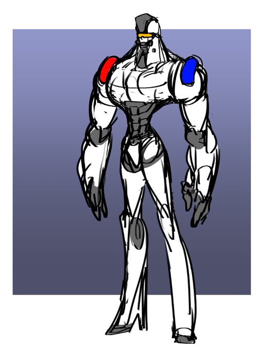 量産型の警察ロボ 