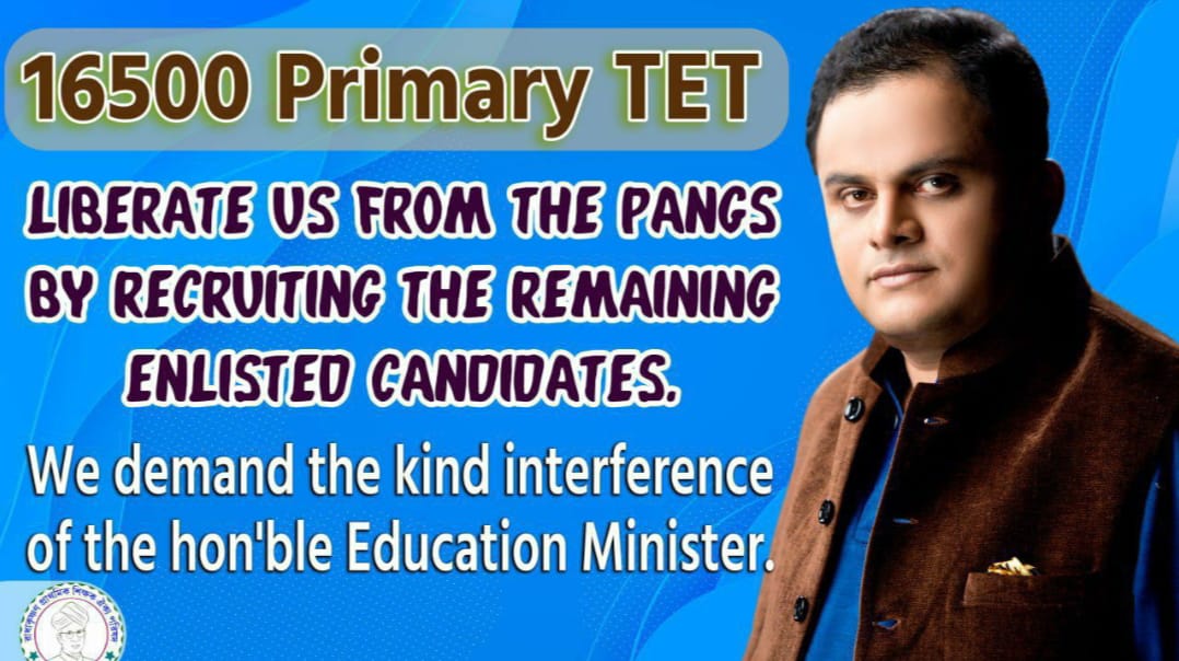 We have been suffering profusely due to utmost poverty. 
Let us get rid of it. 
Resume pending counselling.
Please help us 

#Resume16500PTETcounselling

<a href="/MamataOfficial/">Mamata Banerjee</a>
<a href="/basu_bratya/">Bratya Basu</a>
<a href="/abpanandatv/">ABP Ananda</a>
<a href="/News18Bengali/">News18 Bangla</a>