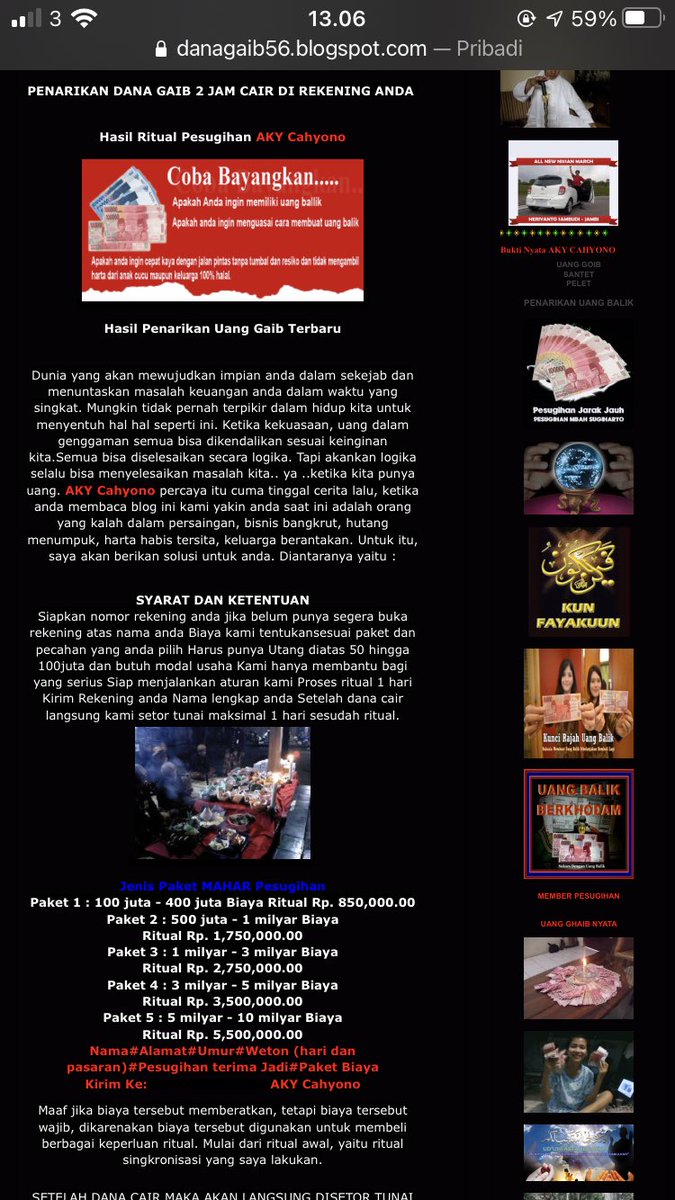 MasyaAllah mau kaya aja ada paketnya