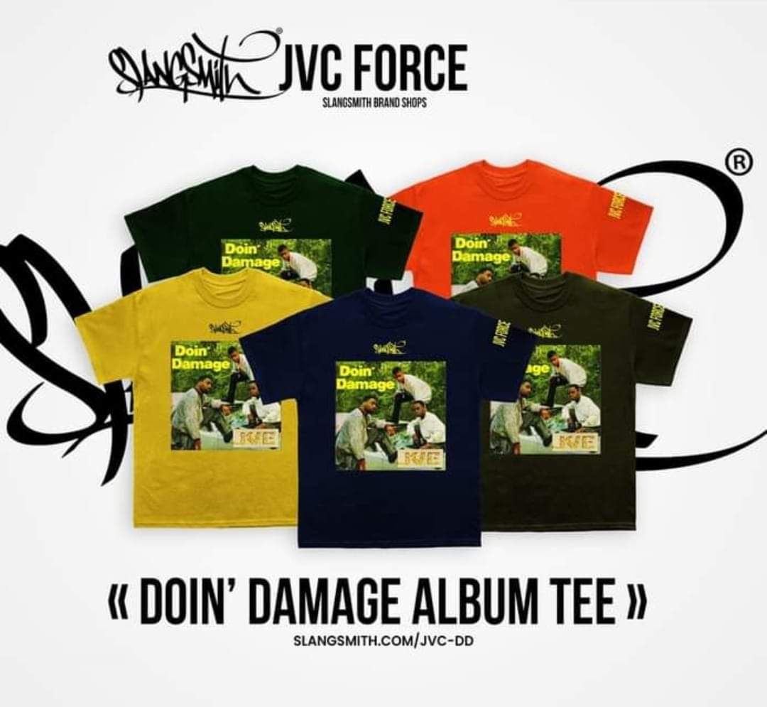 AJROK's tweet photo. Get your JVC FORCE Doin' Damage Tees available in 5 colors...
https://t.co/ZylorrYucP #JVCFORCE #StrongIsland #DoinDamage @slangsmithcc RT https://t.co/IX9mxKCojs