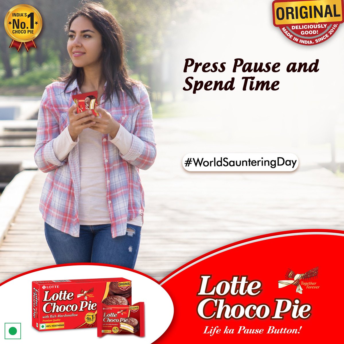 lotte_india's tweet photo. #LotteChocoPie #LifeKaPauseButton #WorldSaunteringDay #WorldSaunteringDay2021 #June2021 #June #June19
Buy Now at - https://t.co/pKmvBaNFys
#lotte #lotteindia #lottechocopie #pie #lottepie #bakery #cakes #snacks #desserts #biscuits #cookies #sweets #foodie #friendsandfamily https://t.co/ZiQGKGIvuE