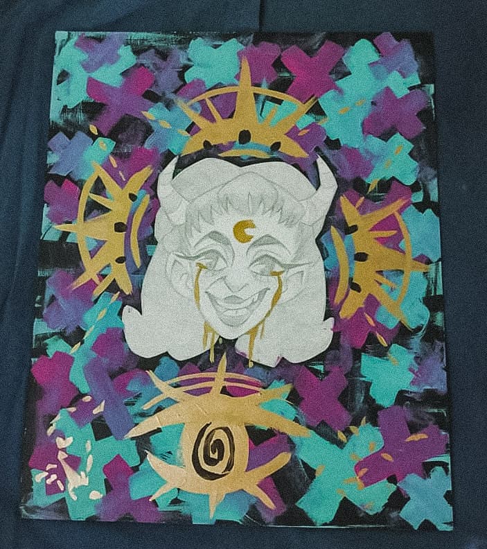 CCreatyva's tweet photo. Hice esta pintura donde elegí hablar sobre Rosaleen Norton una increíble mujer y artista adelantada a su epoca la cual sufrió de censura y discriminación por su arte "vulgar " fue víctima de una epoca muy conservadora, La bruja de King Cross.
#feminismo #MujeresReales https://t.co/IdNEo5E2Ln