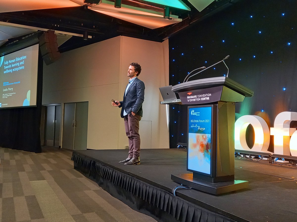 SarahHe03275068's tweet photo. @loukaparry asks the #ISQforum how do we design schools as spaces of wellbeing? I love any design thinking questions, as a path to great solutions. #WellbeingEcosystem @ISQ_QLD https://t.co/4Laulzmitc