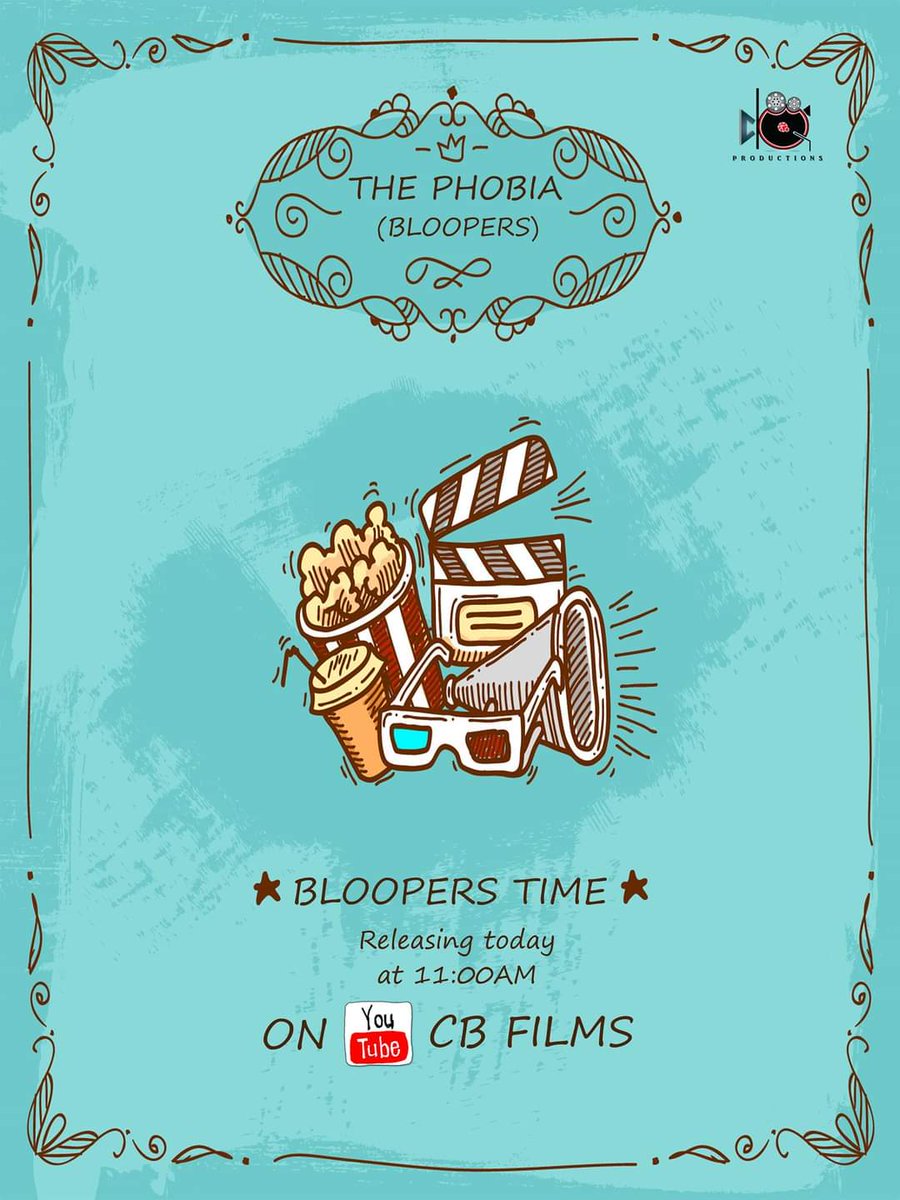 FilmsCb's tweet image. Today we are releasing "BLOOPERS" of our Film || THE PHOBIA||